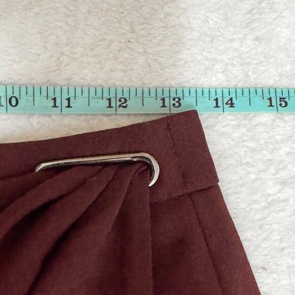 Reiss Freya Tailored Pencil Skirt Wool Berry Maroon Burgundy Women's Size 2 - Picture 8 of 13